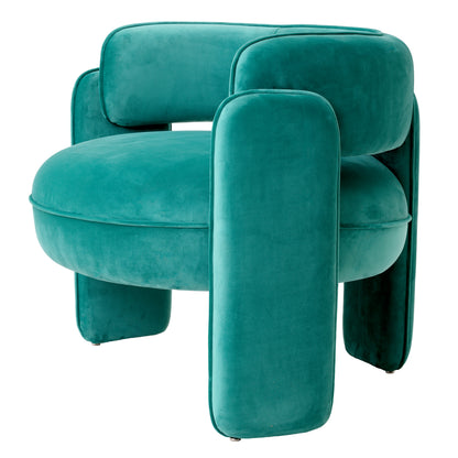 Velvet Modern Accent Chair Chaplin | Cabothousefurniture.com