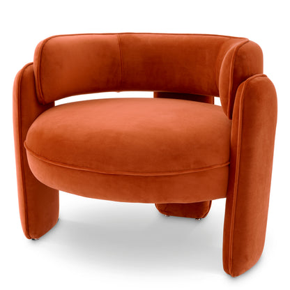 Velvet Modern Accent Chair Chaplin | Cabothousefurniture.com