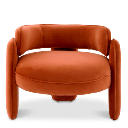 Velvet Modern Accent Chair Chaplin | Cabothousefurniture.com