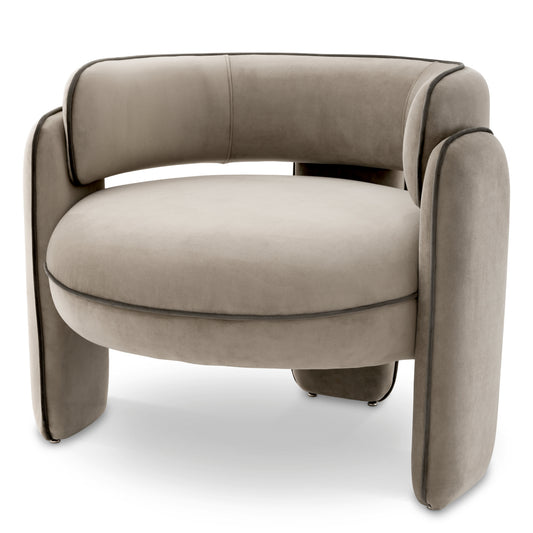 Velvet Modern Accent Chair Chaplin | Cabothousefurniture.com