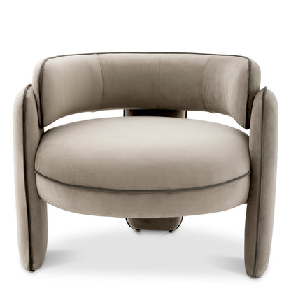 Velvet Modern Accent Chair Chaplin | Cabothousefurniture.com
