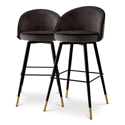 Piped Modern Bar Stools (2) Cooper | Cabothousefurniture.com