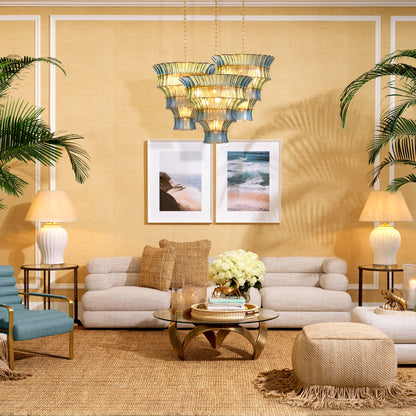 Tiered Sand Ottoman Malaga