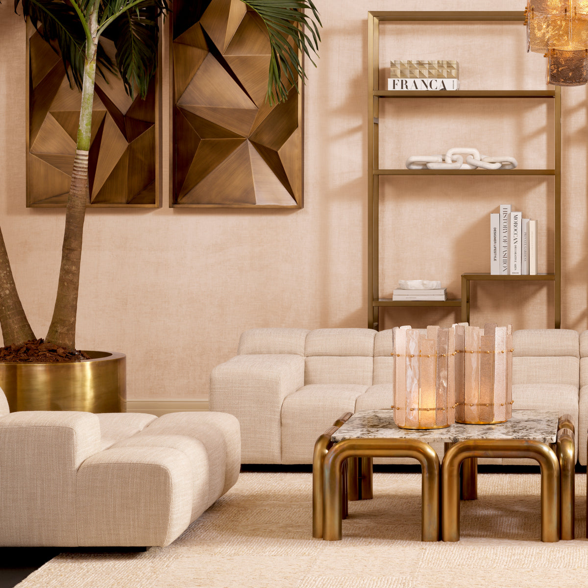 Grid-Tufted Modular Sofa Hunter | Cabothousefurniture.com