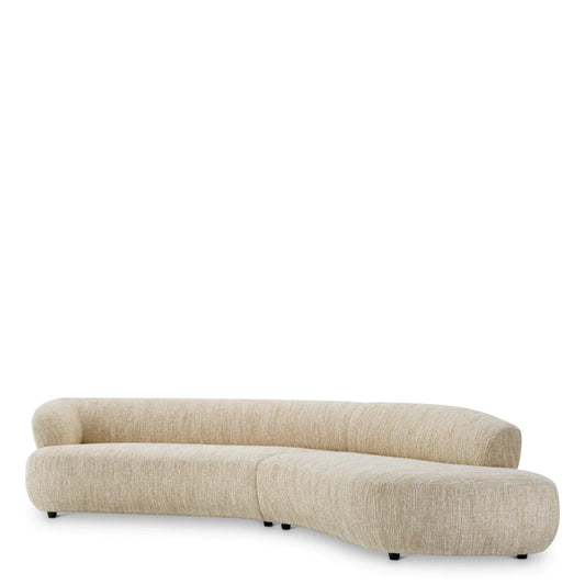 Curved Cream Artisan Sofa Cordova | Cabothousefurniture.com