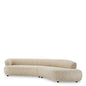 Curved Cream Artisan Sofa Cordova | Cabothousefurniture.com