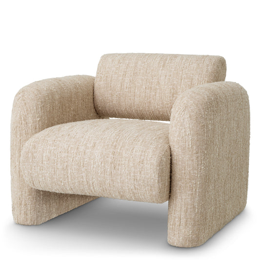 Bouclé Cream Chair Vesper | Cabothousefurniture.com