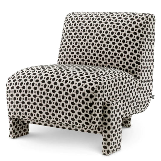 Black Upholstered Accent Chair Rockdale | Cabothousefurniture.com