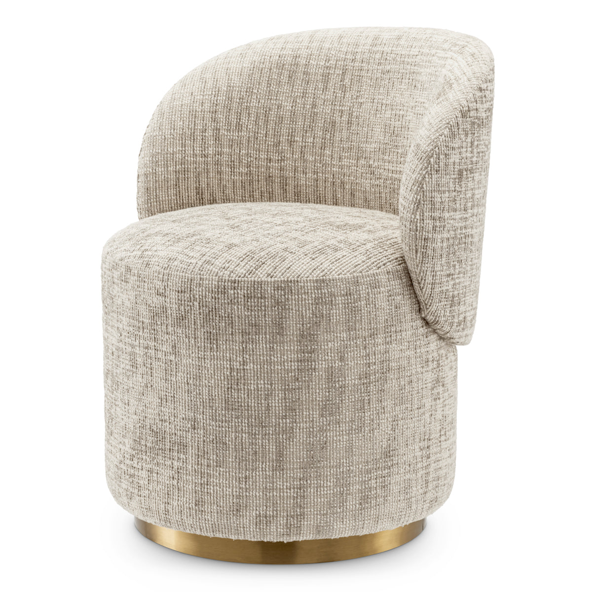 Beige Swivel Dining Chair Greer | Cabothousefurniture.com