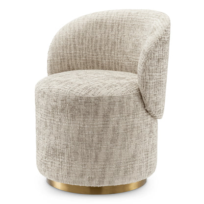 Beige Swivel Dining Chair Greer | Cabothousefurniture.com