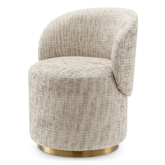 Beige Swivel Dining Chair Greer | Cabothousefurniture.com