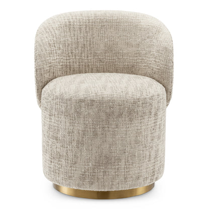 Beige Swivel Dining Chair Greer | Cabothousefurniture.com