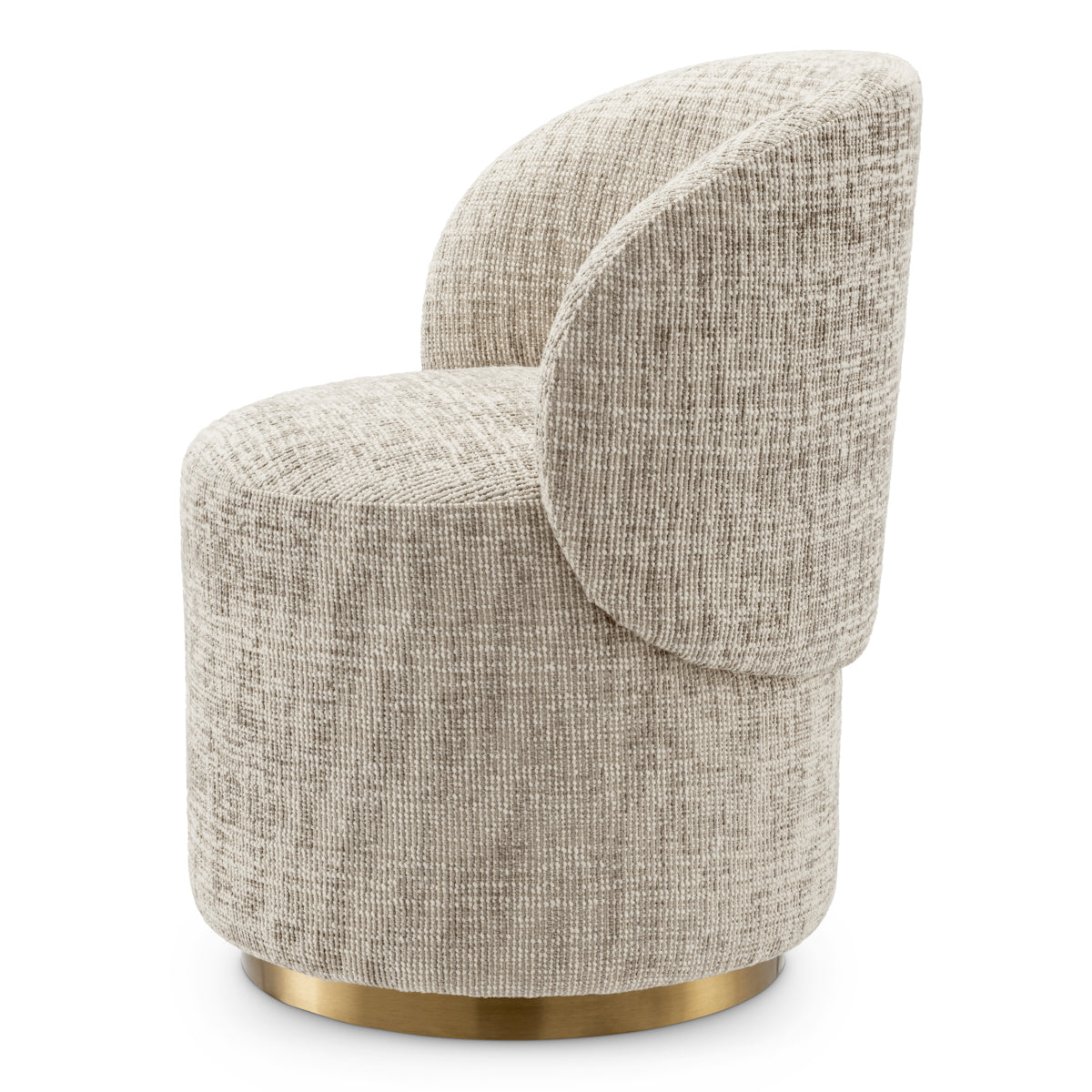 Beige Swivel Dining Chair Greer | Cabothousefurniture.com