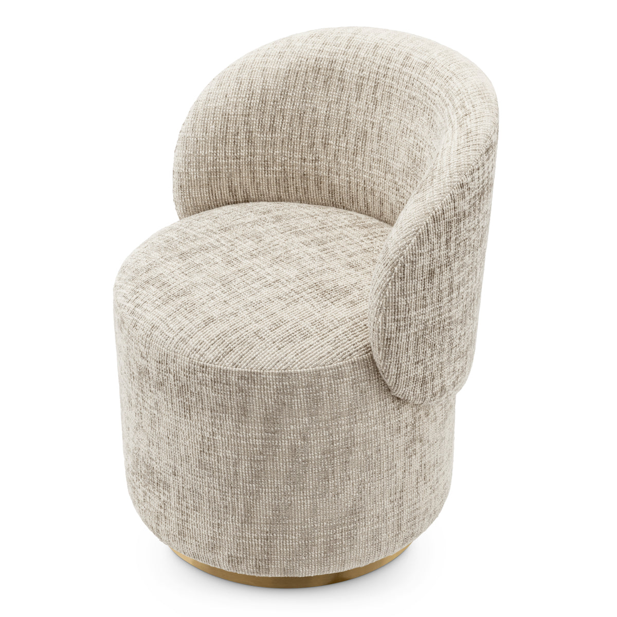 Beige Swivel Dining Chair Greer | Cabothousefurniture.com