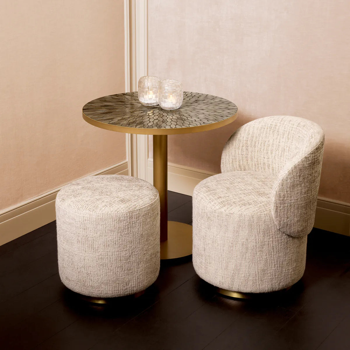 Cylindrical Dining Stool Greer | Cabothousefurniture.com