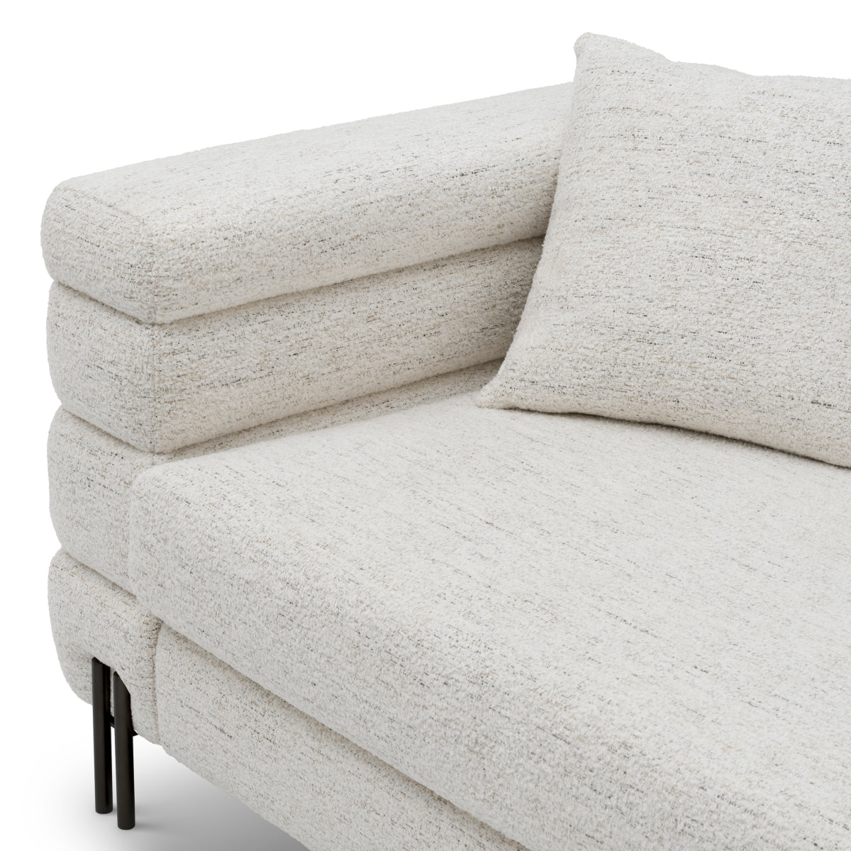 Channeled Off-White Sofa S York