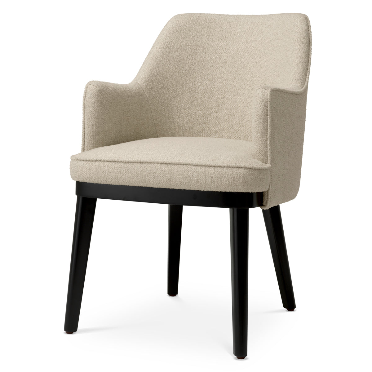 Ecru Fabric Dining Chair Lavinia | Cabothousefurniture.com