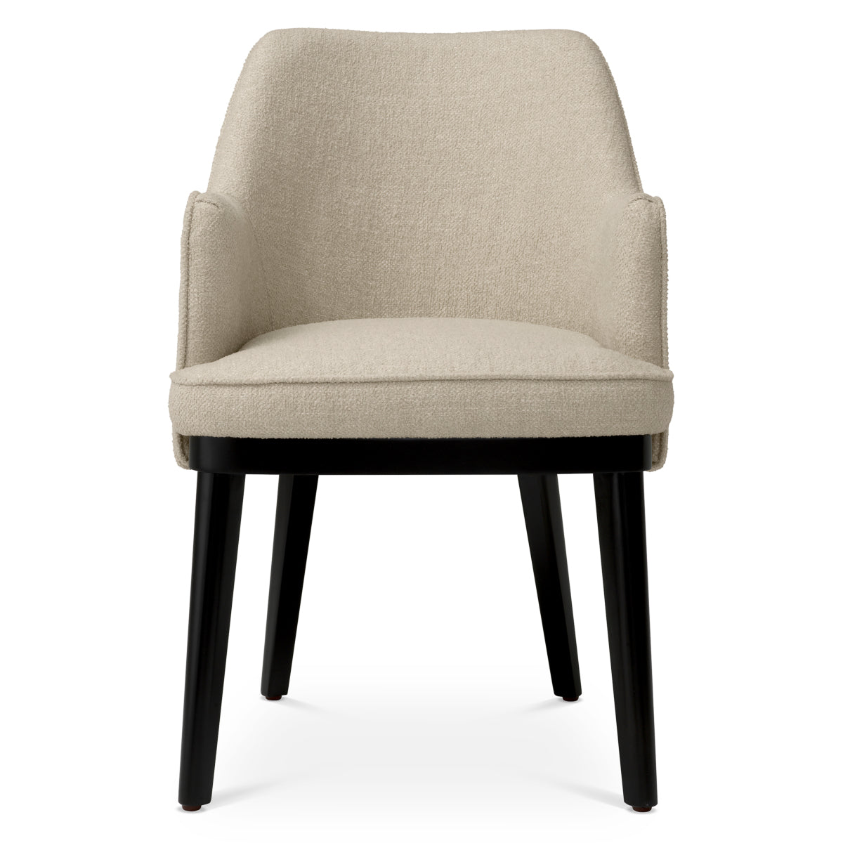 Ecru Fabric Dining Chair Lavinia | Cabothousefurniture.com