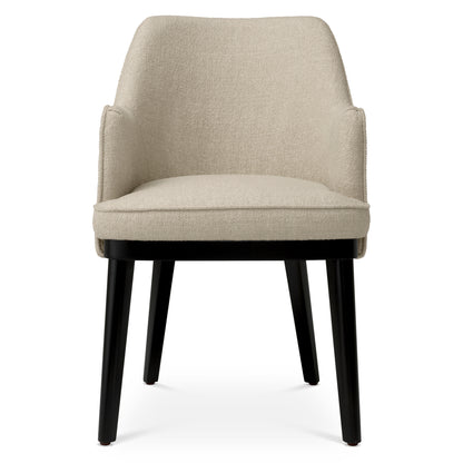Ecru Fabric Dining Chair Lavinia | Cabothousefurniture.com