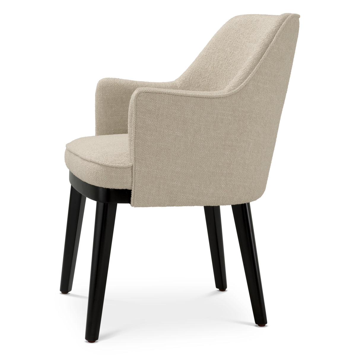 Ecru Fabric Dining Chair Lavinia | Cabothousefurniture.com