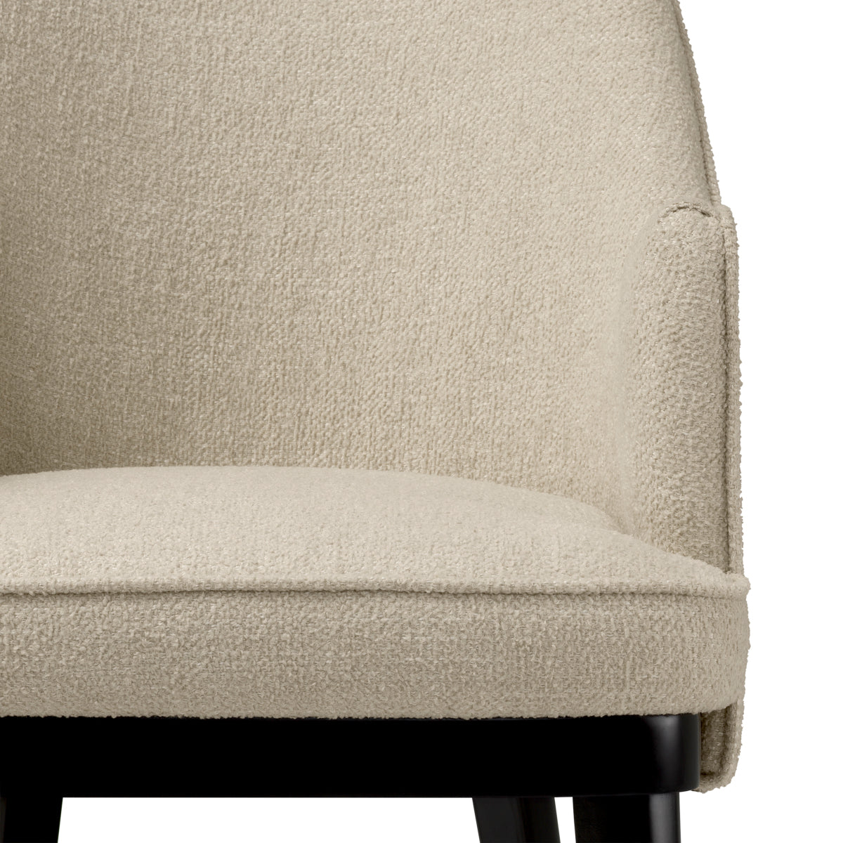 Ecru Fabric Dining Chair Lavinia | Cabothousefurniture.com
