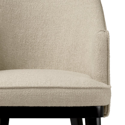 Ecru Fabric Dining Chair Lavinia | Cabothousefurniture.com