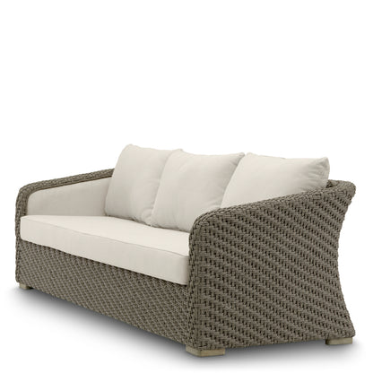 Rattan Look Outdoor Sofa Bryson | Cabothousefurniture.com