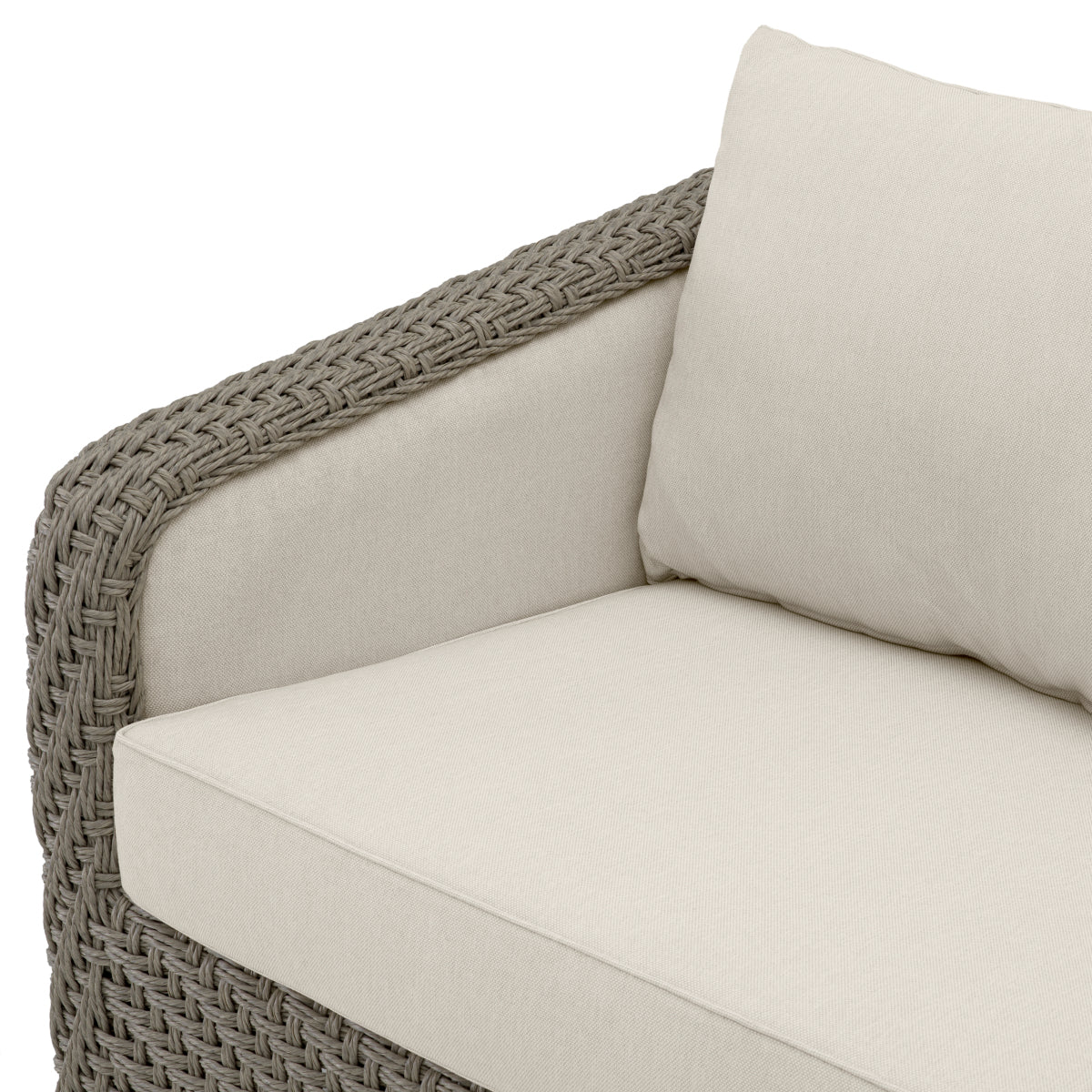 Rattan Look Outdoor Sofa Bryson | Cabothousefurniture.com