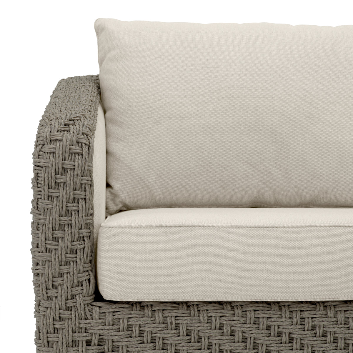 Rattan Look Outdoor Sofa Bryson | Cabothousefurniture.com