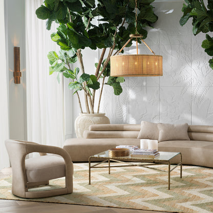 Beige Leather-Look Chair Voletta | Cabothousefurniture.com