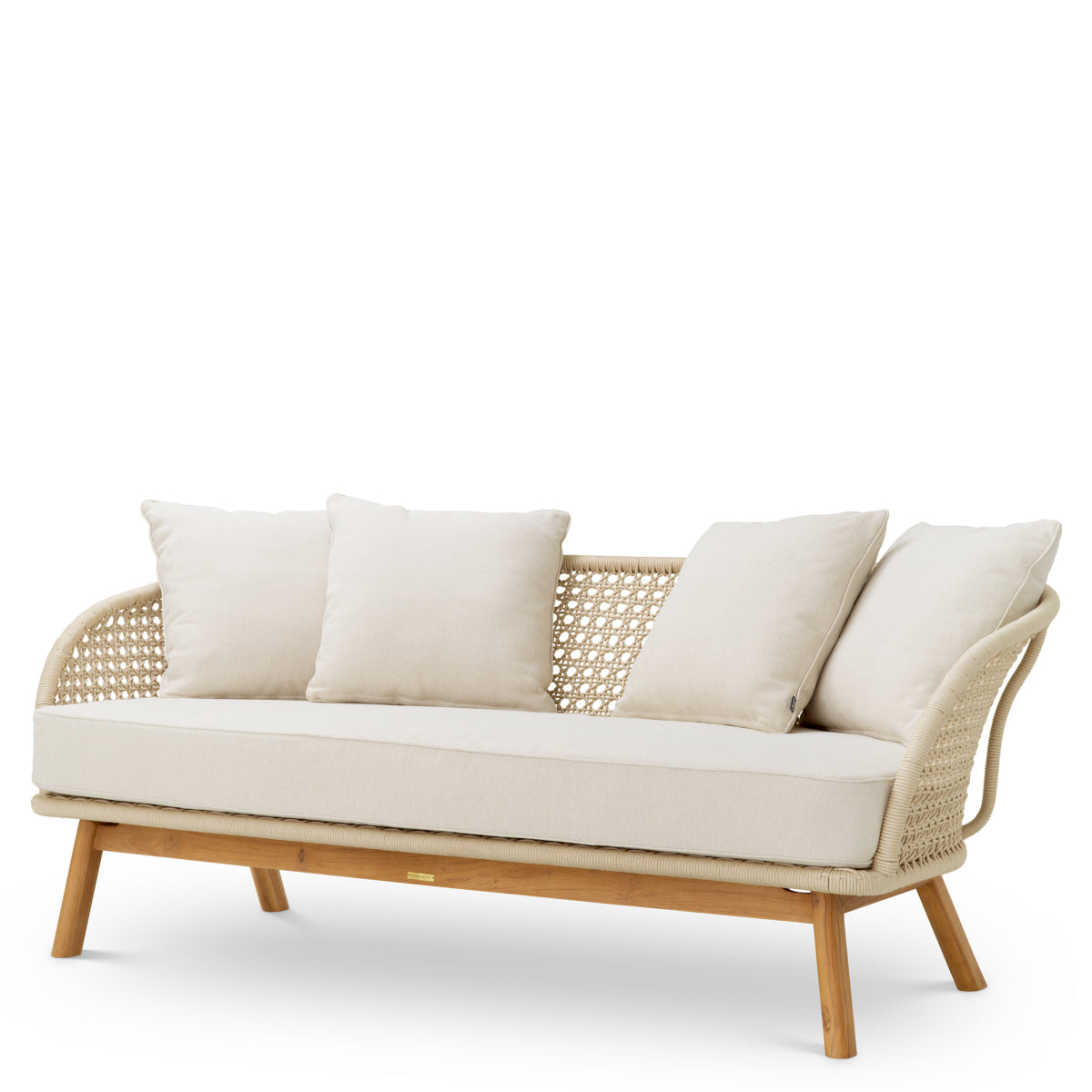 Teak Outdoor Sofa Trinity | Cabothousefurniture.com
