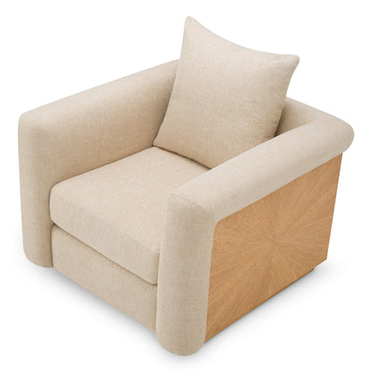 Natural Oak Veneer Chair Amadeo | Cabothousefurniture.com