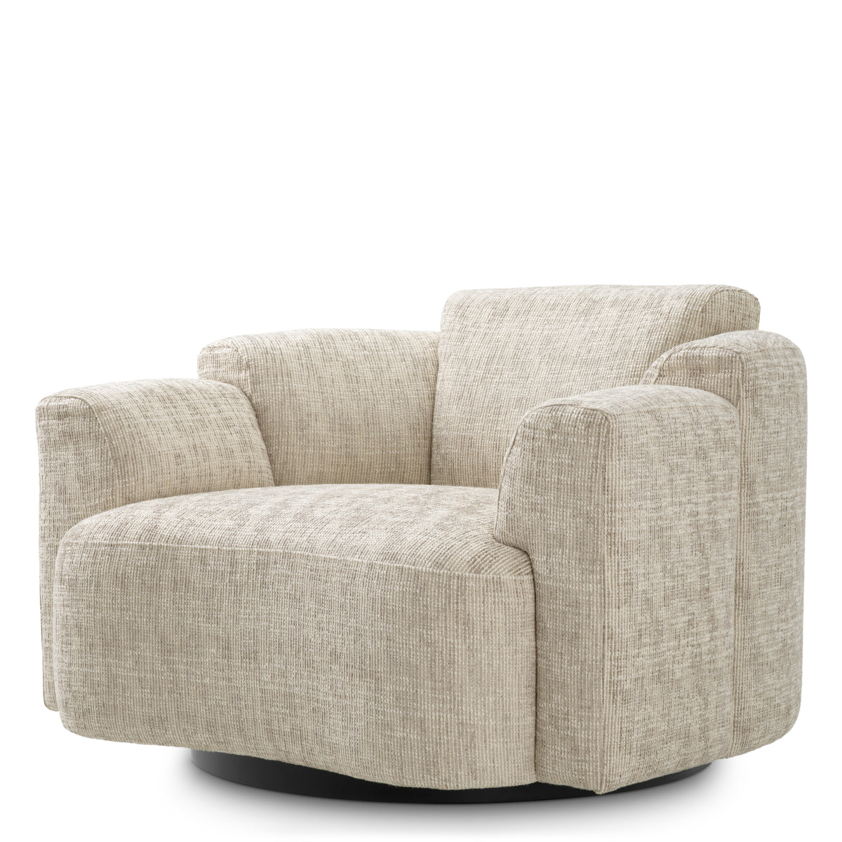 Beige Swivel Chair Marbella | Cabothousefurniture.com