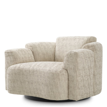 Beige Swivel Chair Marbella | Cabothousefurniture.com
