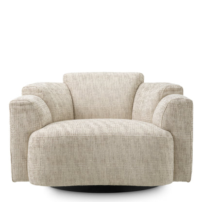 Beige Swivel Chair Marbella | Cabothousefurniture.com