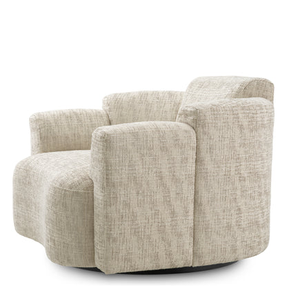 Beige Swivel Chair Marbella | Cabothousefurniture.com