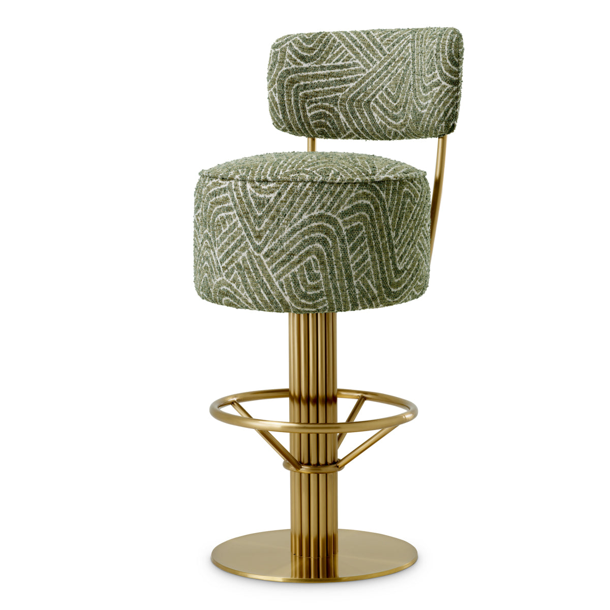 Fabric Swivel Bar Stool Carleton | Cabothousefurniture.com
