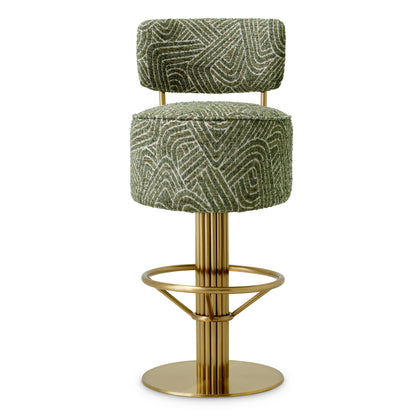 Fabric Swivel Bar Stool Carleton | Cabothousefurniture.com