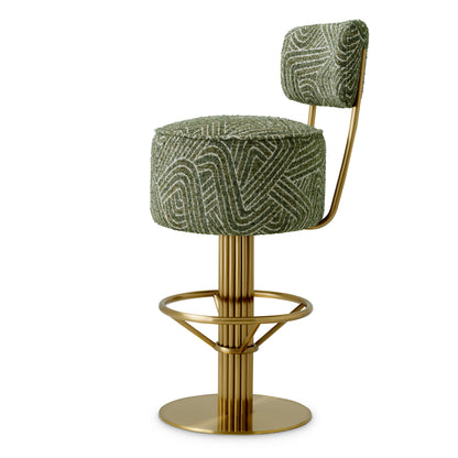 Fabric Swivel Bar Stool Carleton | Cabothousefurniture.com