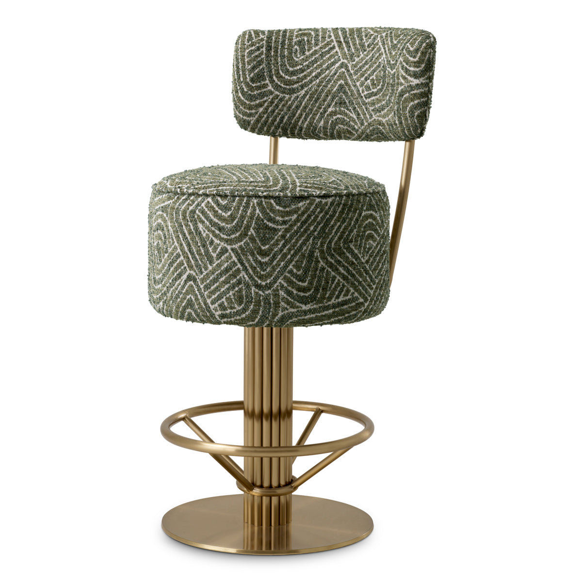 Fabric Swivel Bar Stool Carleton | Cabothousefurniture.com