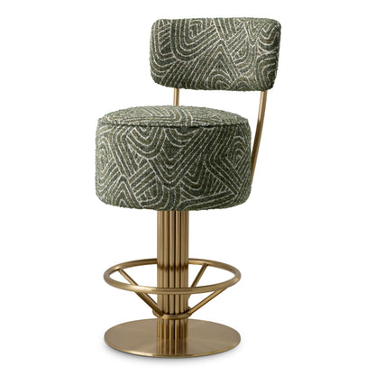 Fabric Swivel Bar Stool Carleton | Cabothousefurniture.com