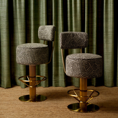 Fabric Swivel Bar Stool Carleton | Cabothousefurniture.com