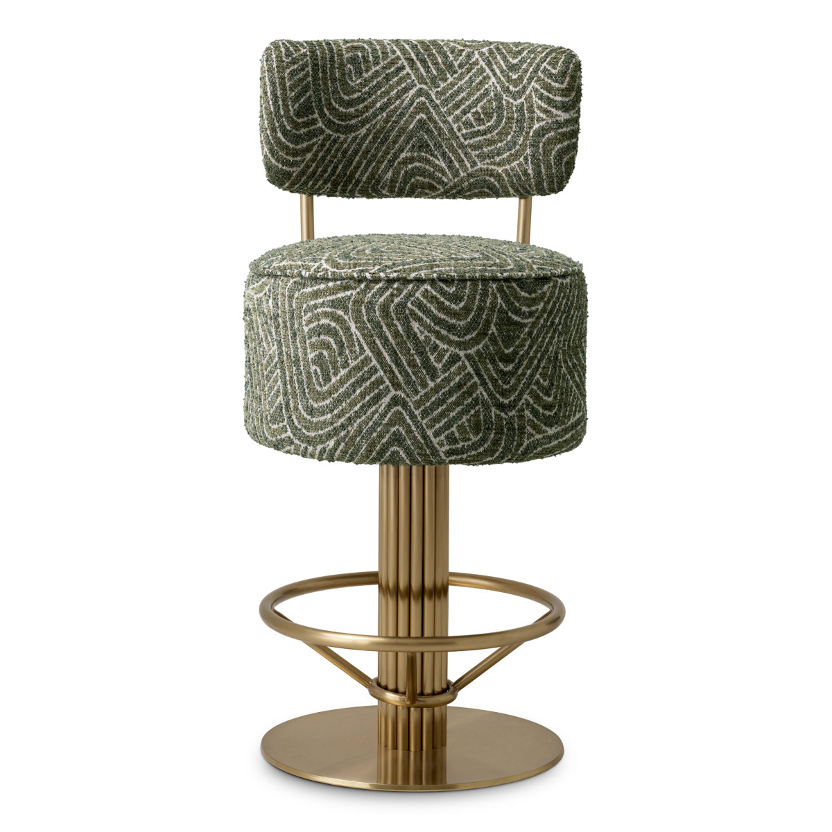 Fabric Swivel Bar Stool Carleton | Cabothousefurniture.com