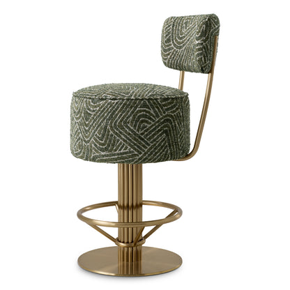 Fabric Swivel Bar Stool Carleton | Cabothousefurniture.com