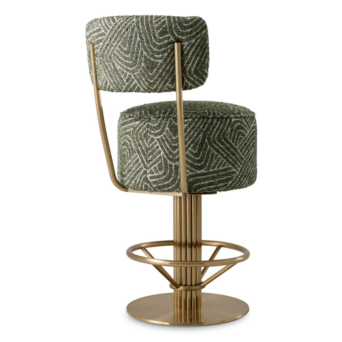 Fabric Swivel Bar Stool Carleton | Cabothousefurniture.com
