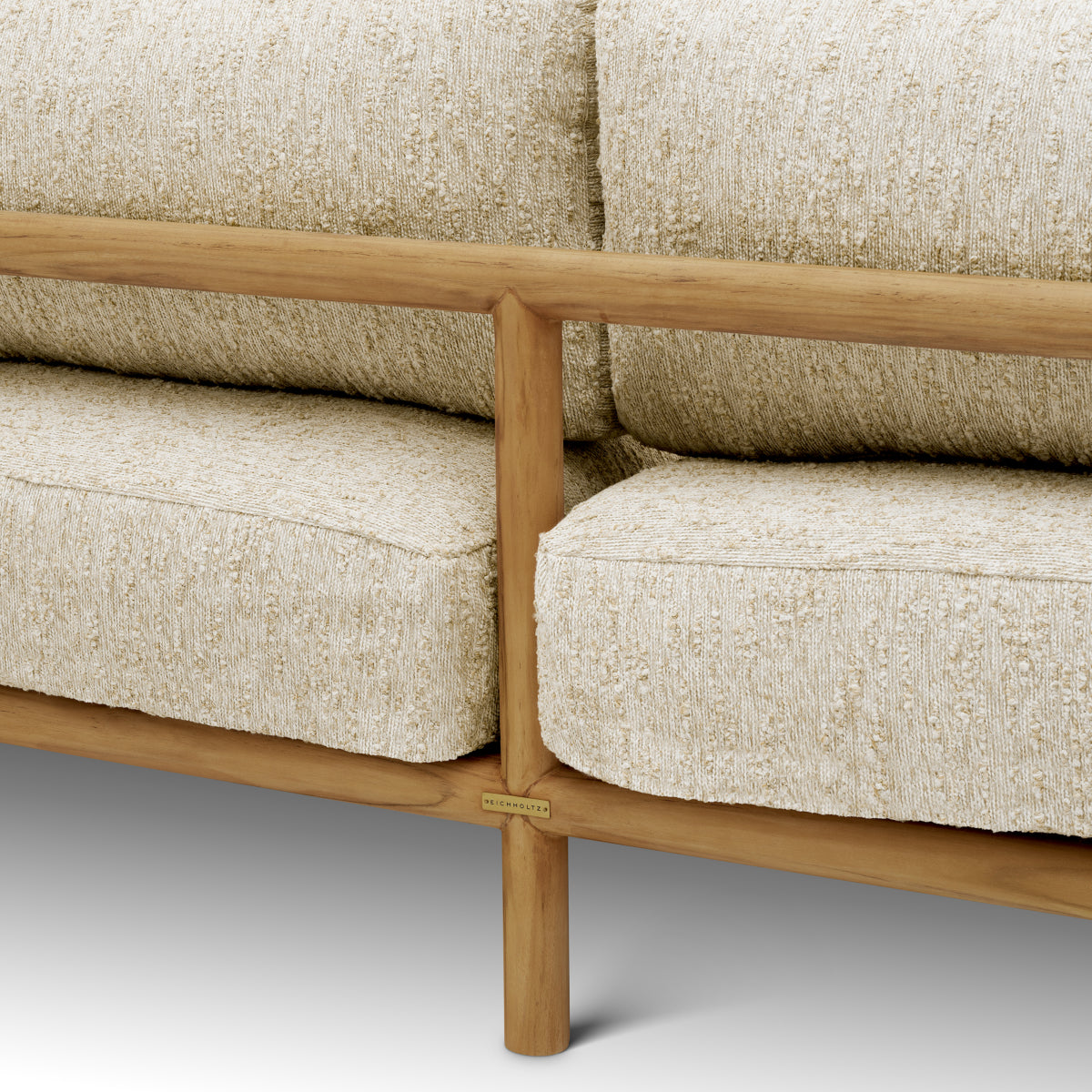 Natural Teak Outdoor Sofa Ombria | Cabothousefurniture.com