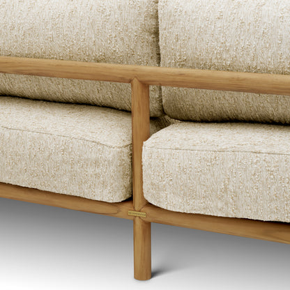 Natural Teak Outdoor Sofa Ombria | Cabothousefurniture.com