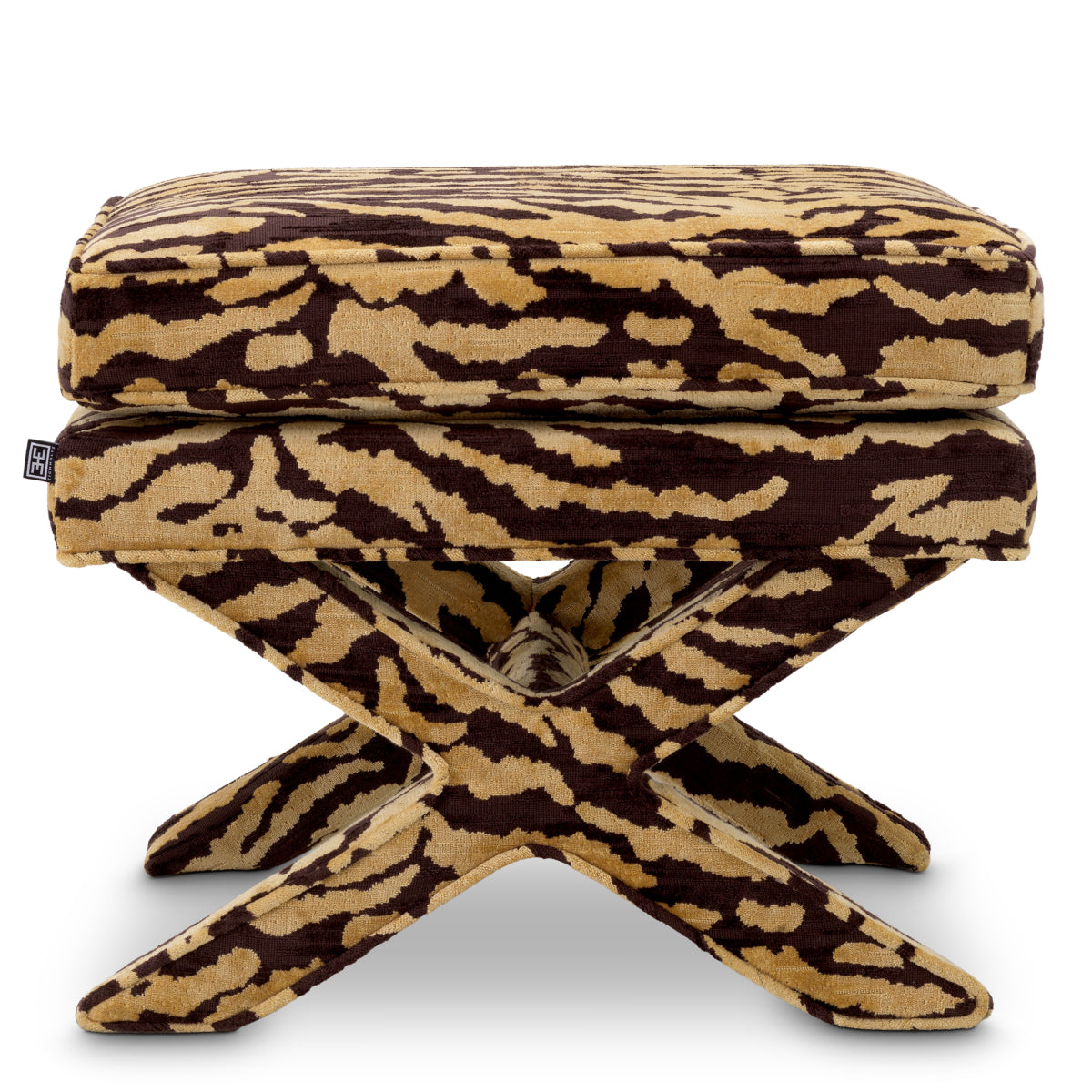 Upholstered Printed Stool Cordoba | Cabotfurniture.com