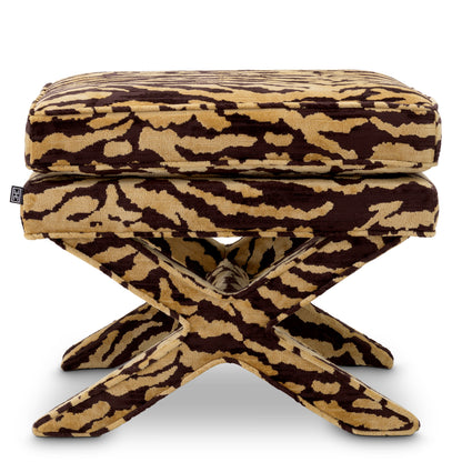 Upholstered Printed Stool Cordoba | Cabotfurniture.com