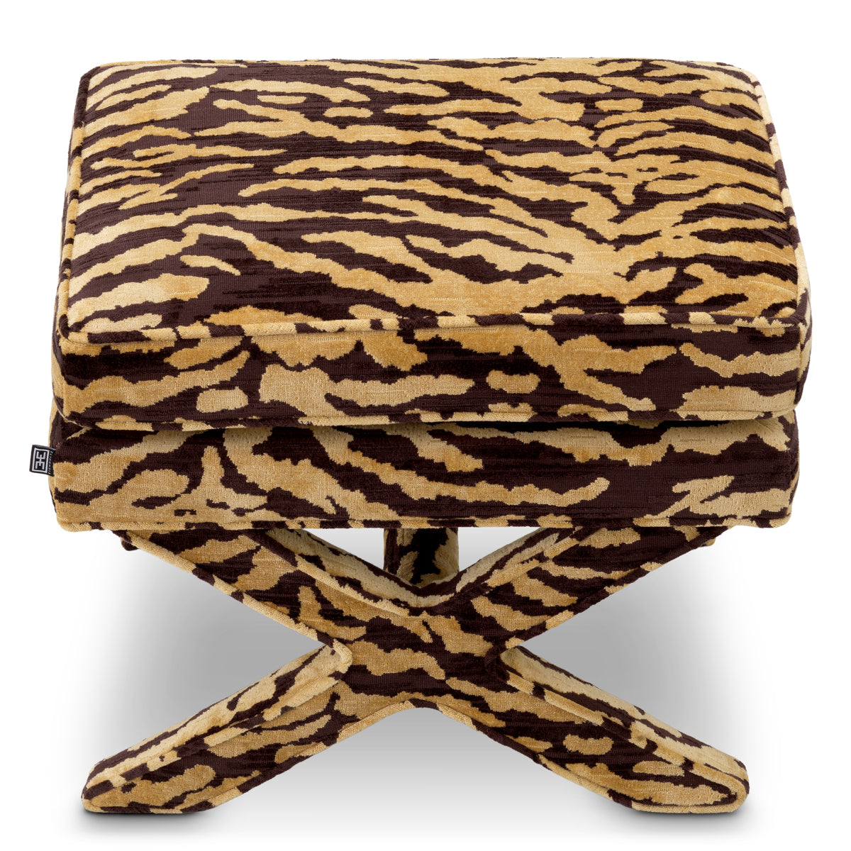 Upholstered Printed Stool Cordoba | Cabotfurniture.com